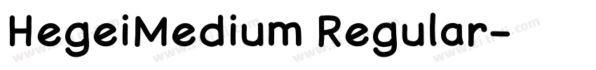 HegeiMedium Regular字体转换